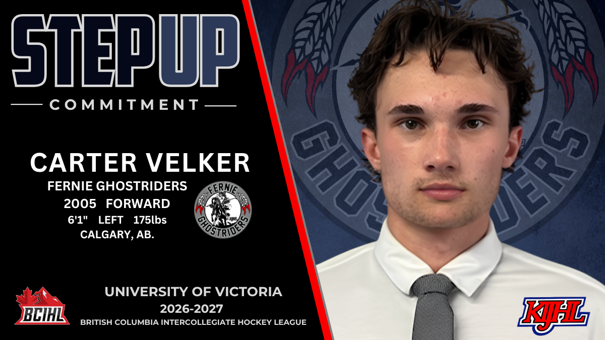 Ghostriders’ Velker commits to BCIHL’s Vikes